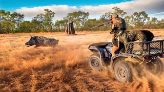Wild Pig Hunting on the Quad - Remote Northern Australia