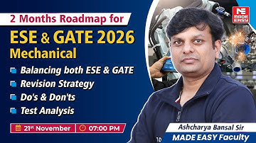 Boost Your ESE & GATE 2026 Scores in 60 Days | Mechanical | Effective Revision Plan!