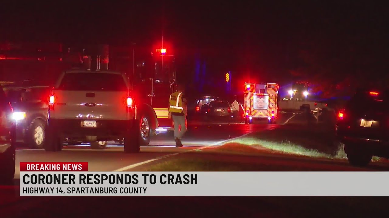Coroner responding to crash on Hwy. 14 in Spartanburg Co. - YouTube