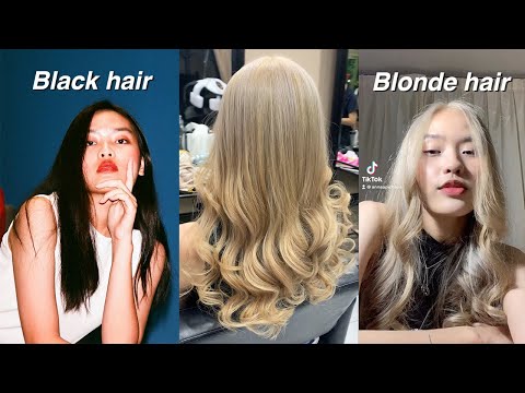 ย้อมผมบลอนด์ร้านอะไร?! 3500 บาท ฟอก 3 รอบ😍 Black hair to Blonde hair