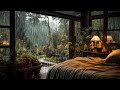 Soothing rain sound at the forest make you sleep well  goodbye insomnia with rain