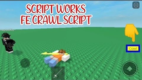 ROBLOX FE CRAWL SCRIPT USING FLUXUS EXECUTOR played at Fencing game - script link on comments