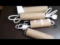 Cable managementdiy cabling using empty tissue tube roll for android iphone etc cabling