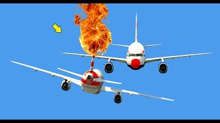 Air Bus A350 Destroy 500 Vehicle While Landing on High way After mid air crash - GTAV