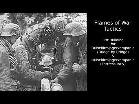 Flames of War Tactics – Fallschirmjager List Building