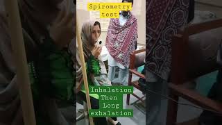 spirometry test #ytshorts #neetpreparation #emergencymedicine #medicallife #pulmonologist