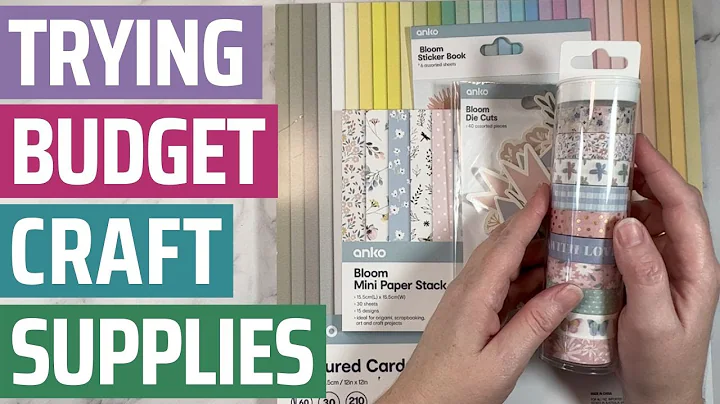 I tried CHEAP Scrapbook Supplies | Kmart Haul, Rev...