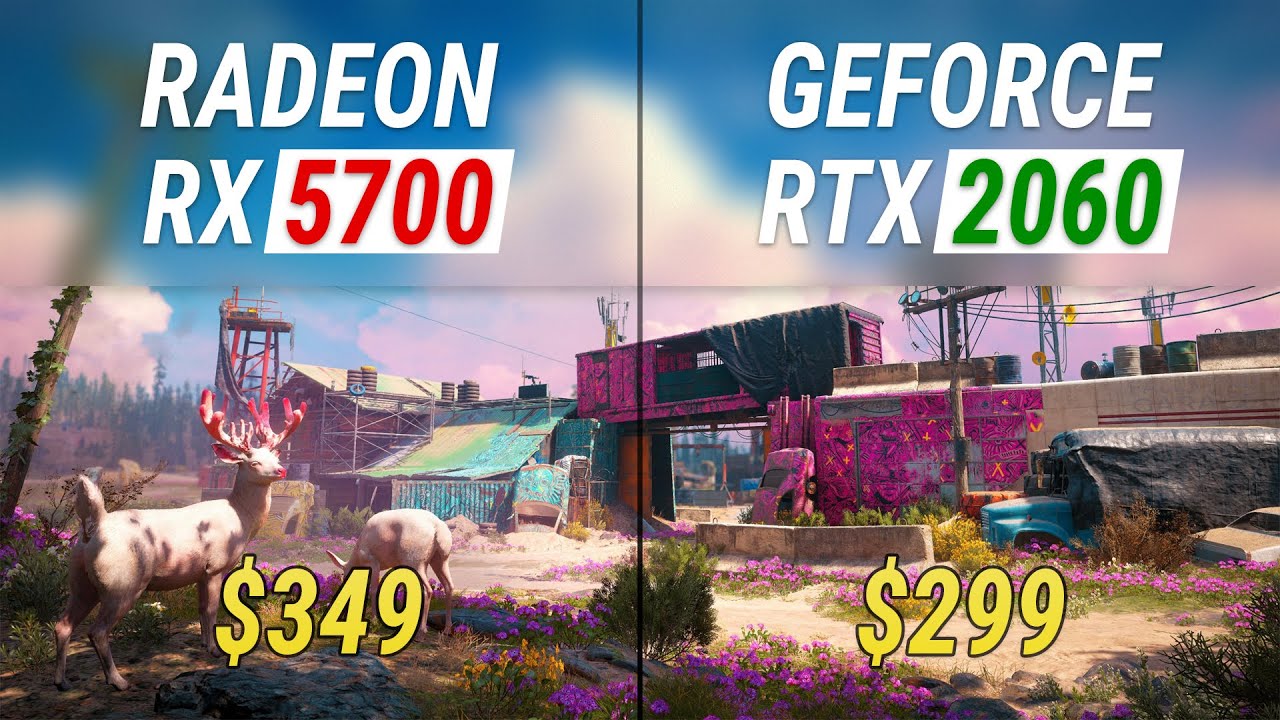 Radeon RX 5700 vs GeForce RTX 2060 | 8 games | Full HD