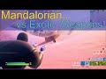 Fortnite - Exotic Weapons vs Mandalorian!