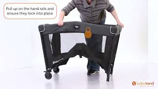 How To Open And Close The Baby Trend Nursery Den Playard