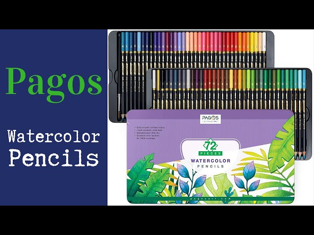 PAGOS Watercolor Pencils Set – 72 Professional Drawing Select Color