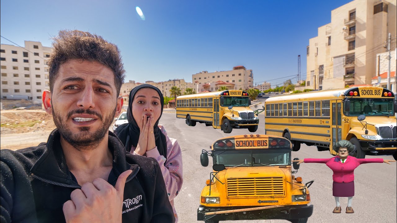 جميع باصات المدرسة الشريره اقتحمت مدينتنا وأخذوا بنتنا ميمي مع المعلمه الشريره شوفوا شو صار !!