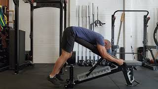Reverse Hyperextension on Inclined Bench