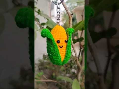 #corn #crochet #trending #diykeychain #viral #art