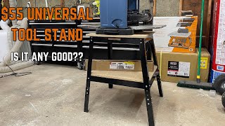 Universal Tool Stand from Harbor Freight Review with Bottom Shelf Dimensions