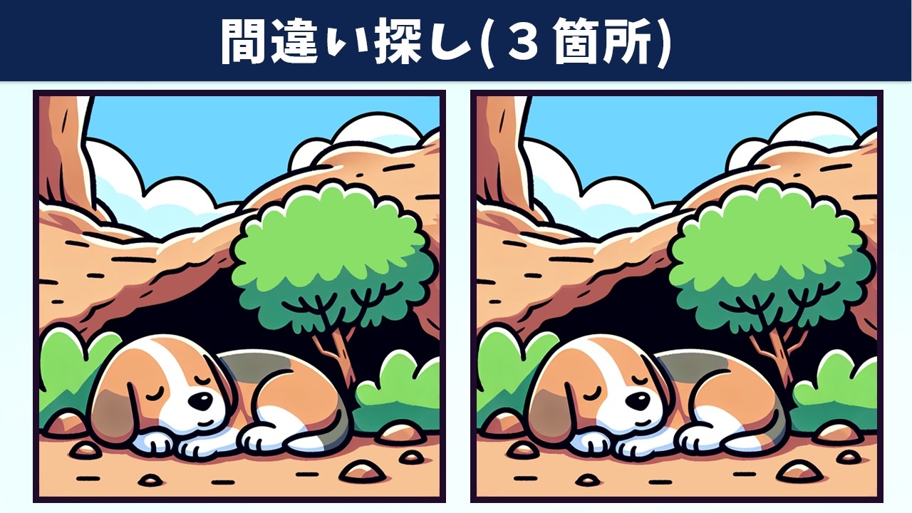 Найдите 3 отличия | Иллюстрация Версия #1837