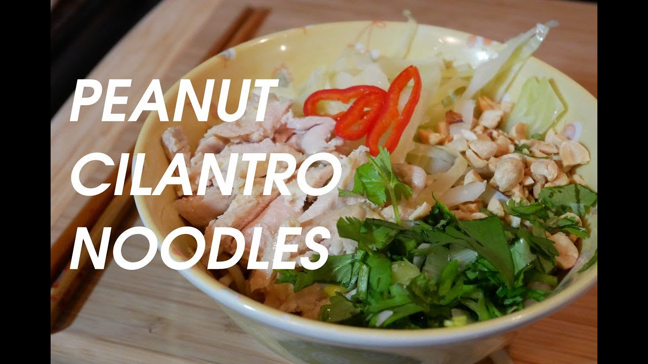 How to Cook PEANUT NOODLES WITH CILANTRO -- Eat More Balanced Meals in the New Year!
