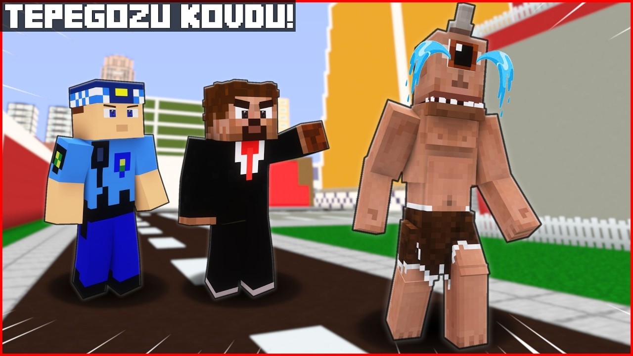 FAKİR VE KEREM KOMİSER TEPEGÖZÜ ŞEHİRDEN KOVDU! 😱 - Minecraft ZENGİN FAKİR HAYATI
