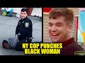 Abusive Cop SMIRKS After Punching Black Woman in Face, Shoving Black Bystander