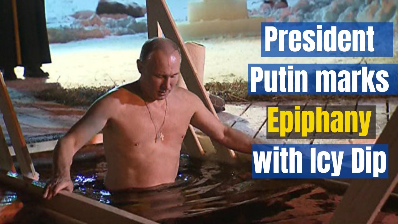 Russian President Putin Takes Icy Dip in Pool for Epiphany Ceremony
