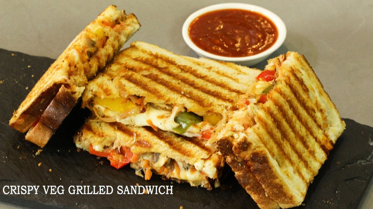 Vegetable grill sandwich स्ट्रीट स्टाईल ग्रिल सँडविच Street style