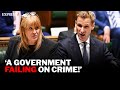 "SOFT touch" - Labour SLAMMED on crime record in the House of Commons