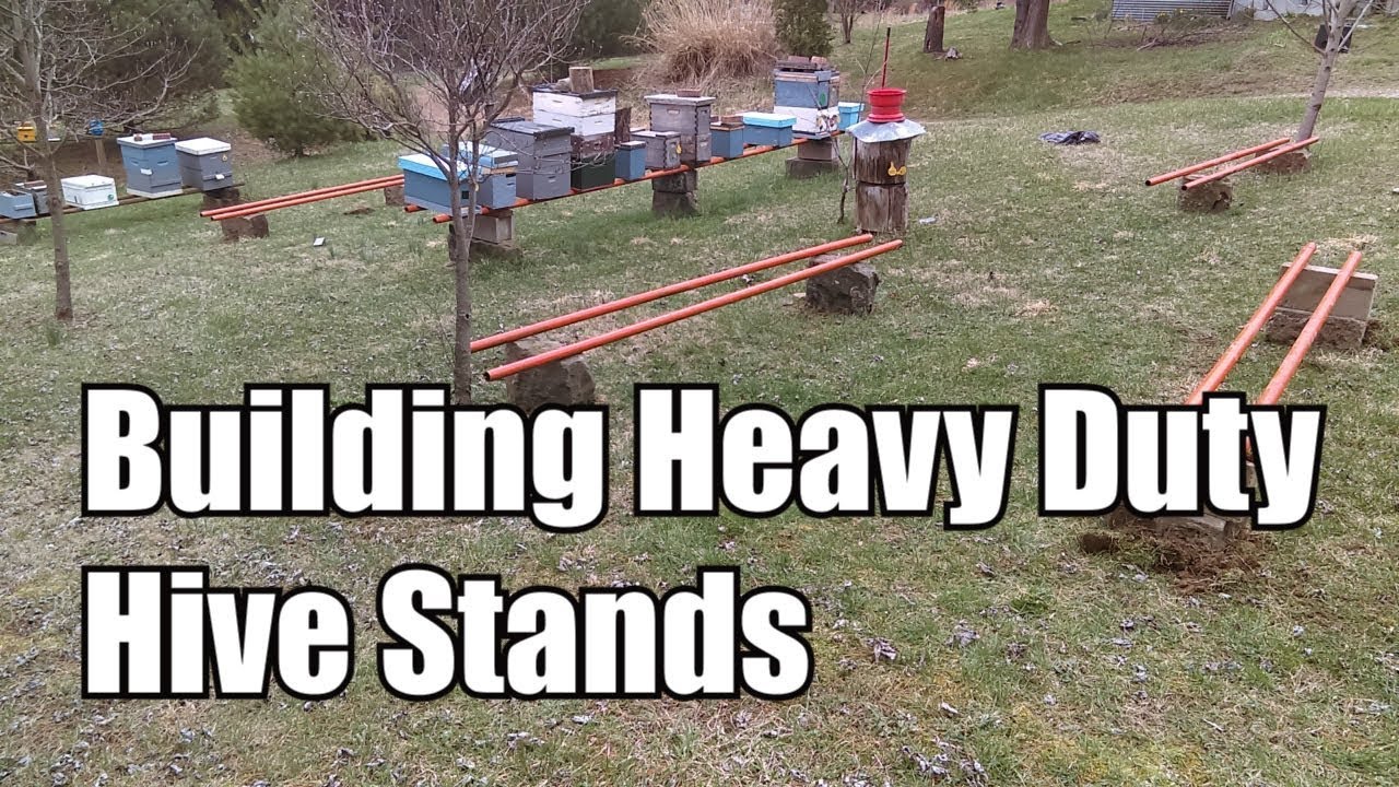 Изготовление прочных подставок для ульев (защищенных от скунсов)