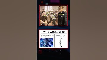 Who would win 🙀 HTML 😎 #shorts #programming #memes #python #coding