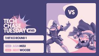 AGN | Mizu (Falcon) vs Next | Woozie (MK/Little Mac) | 1 Hit KO Round 1 | Tech Chase Tuesday 145