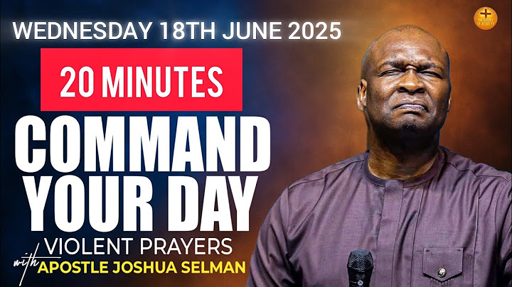🔥 COMMAND THE DAY Midnight Prayers to Secure Divine Victory | Apostle Joshua Selman| June 18th 2025