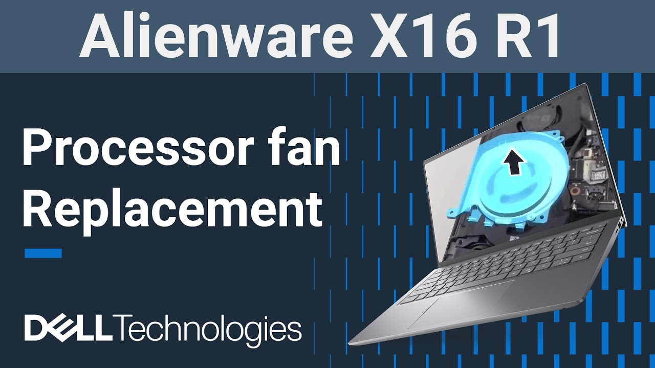 Alienware X16 R1 | How to replace the processor ( CPU ) fan - YouTube