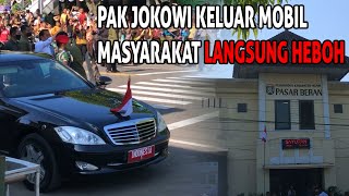 DETIK DETIK PAK JOKOWI TIBA DI PASAR BERAN NGAWI - KUNJUNGAN PAK JOKOWI DI NGAWI