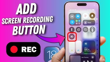 How to Add Screen Recording on iPhone Control Center [iOS 18]