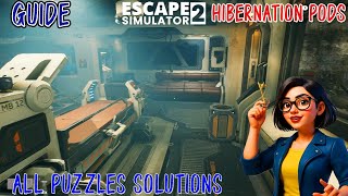 ESCAPE SIMULATOR 2 Hibernation Pods | All Puzzles Solutions