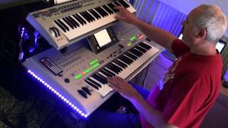 Video thumbnail of "Love song Medley Played on Tyros 3 By Albert"