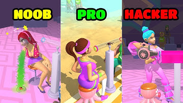 Blow Kings Gameplay - NOOB vs PRO vs HACKER (iOS/Android)