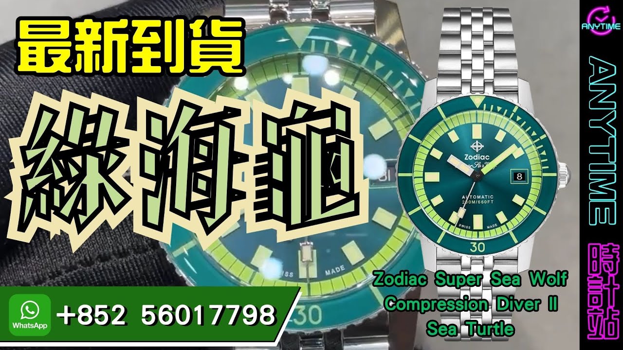 直播精華- 最新到貨】綠海龜Zodiac Super Sea Wolf Compression Diver