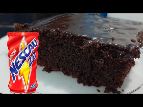 BOLO DE CHOCOLATE DE LIQUIDIFICADOR - fácil, macio e delicioso