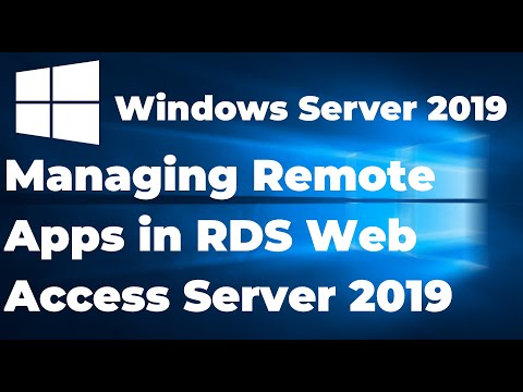 45. Managing Remote Apps in RDS Web Access Server 2019