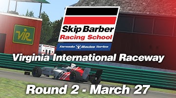 Round 2 - Skip Barber Formula iRacing Series - VIRginia International Raceway