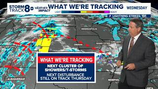 Tracking another cluster of showers and storms for your Thursday