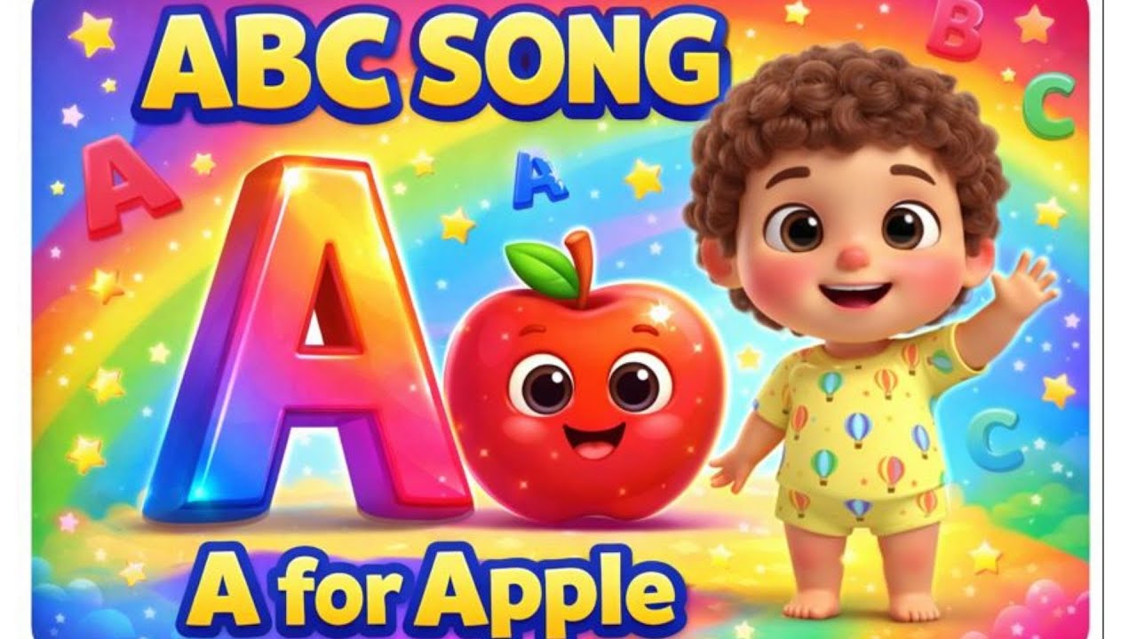 ABC Song | A for Apple 🍎 | Alphabet Learning for Toddlers