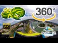 2020 VR 360 Steel Eel Roller Coaster On Ride ULtra HD 5K POV SeaWorld San Antonio