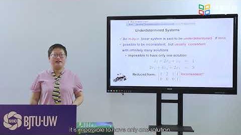 Overdetermined System and Undetermined System