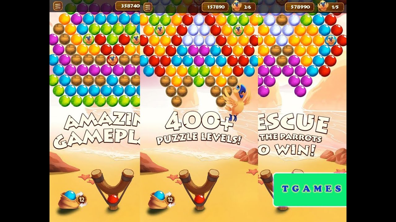 Bubble Shooter Paradise Rescue Gameplay Android IOS HD YouTube