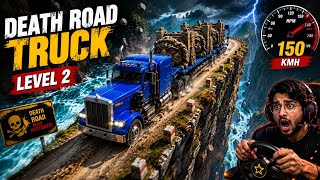 I Drove at 150 KM/H on the DEADLIEST ROAD! 😱🚛 | Death Road Truck Level 2 l IXGamerz  screenshot 1