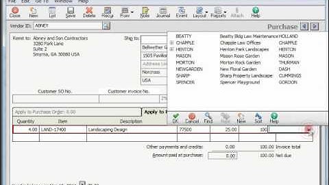 Peachtree Tutorial Making Purchases for Jobs Sage Training Lesson 11.4