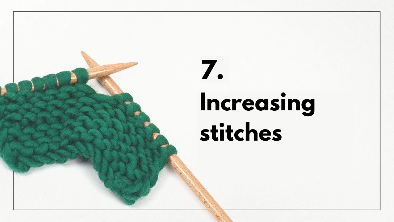 Increasing stitches - YouTube