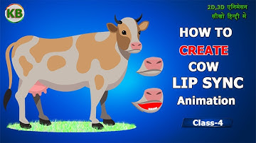 Adobe Animate cc 2023:How to Create cow lip sync animation  | 2D Animation PART-2