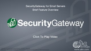 Security Gateway for Email Servers - Version 3 Overview